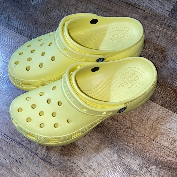 CROCS | Shoes | Platform Yellow Crocs | Poshmark